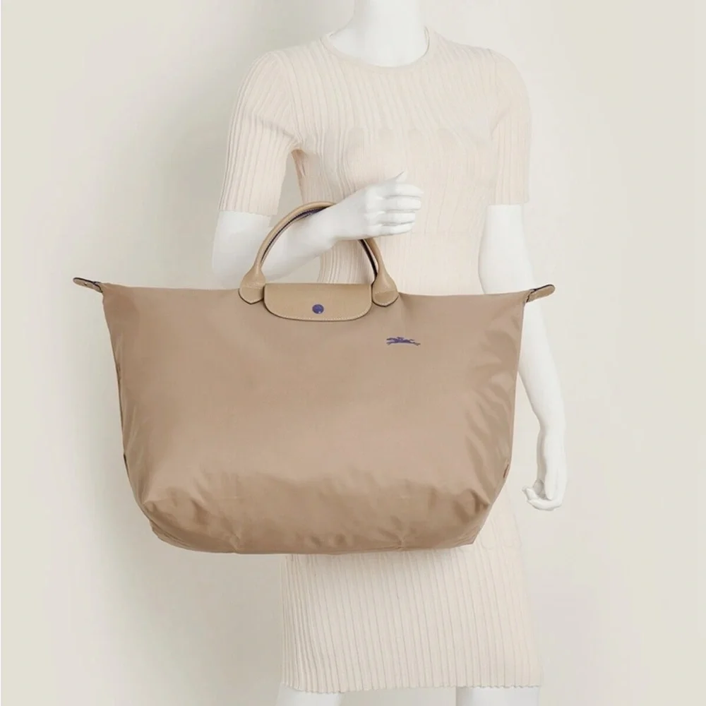 NWT Longchamp Le Pliage Beige 18" Large Travel Bag - Picture 2 of 6